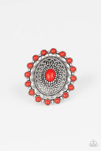 Mesa Mandala - Red Ring - Paparazzi Accessories - Sassysblingandthings