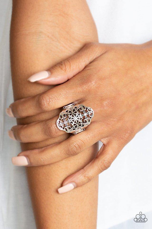 botanical-beam-silver-ring-paparazzi-accessories