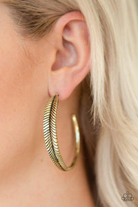 funky-feathers-brass-earrings-paparazzi-accessories