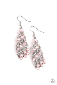 Ballroom Waltz - Pink Earrings - Paparazzi Accessories - Sassysblingandthings