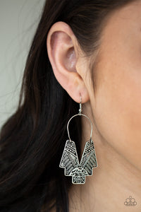 Alternative ARTIFACTS - Silver Earrings - Paparazzi Accessories