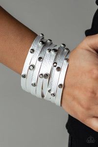 Go-Getter Glamorous - Silver Bracelet - Paparazzi Accessories - Sassysblingandthings
