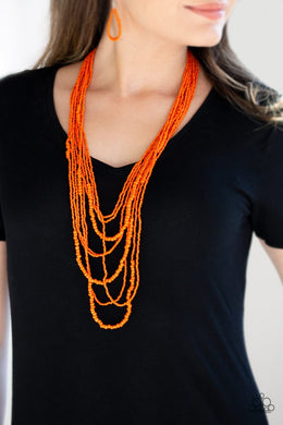 totally-tonga-orange-necklace-paparazzi-accessories