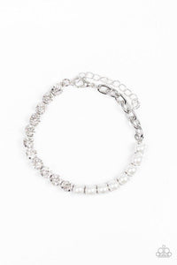 Out Like A SOCIALITE - White Bracelet - Paparazzi Accessories - Sassysblingandthings