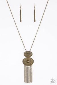 Sun Goddess - Brass Necklace - Paparazzi Accessories - Sassysblingandthings