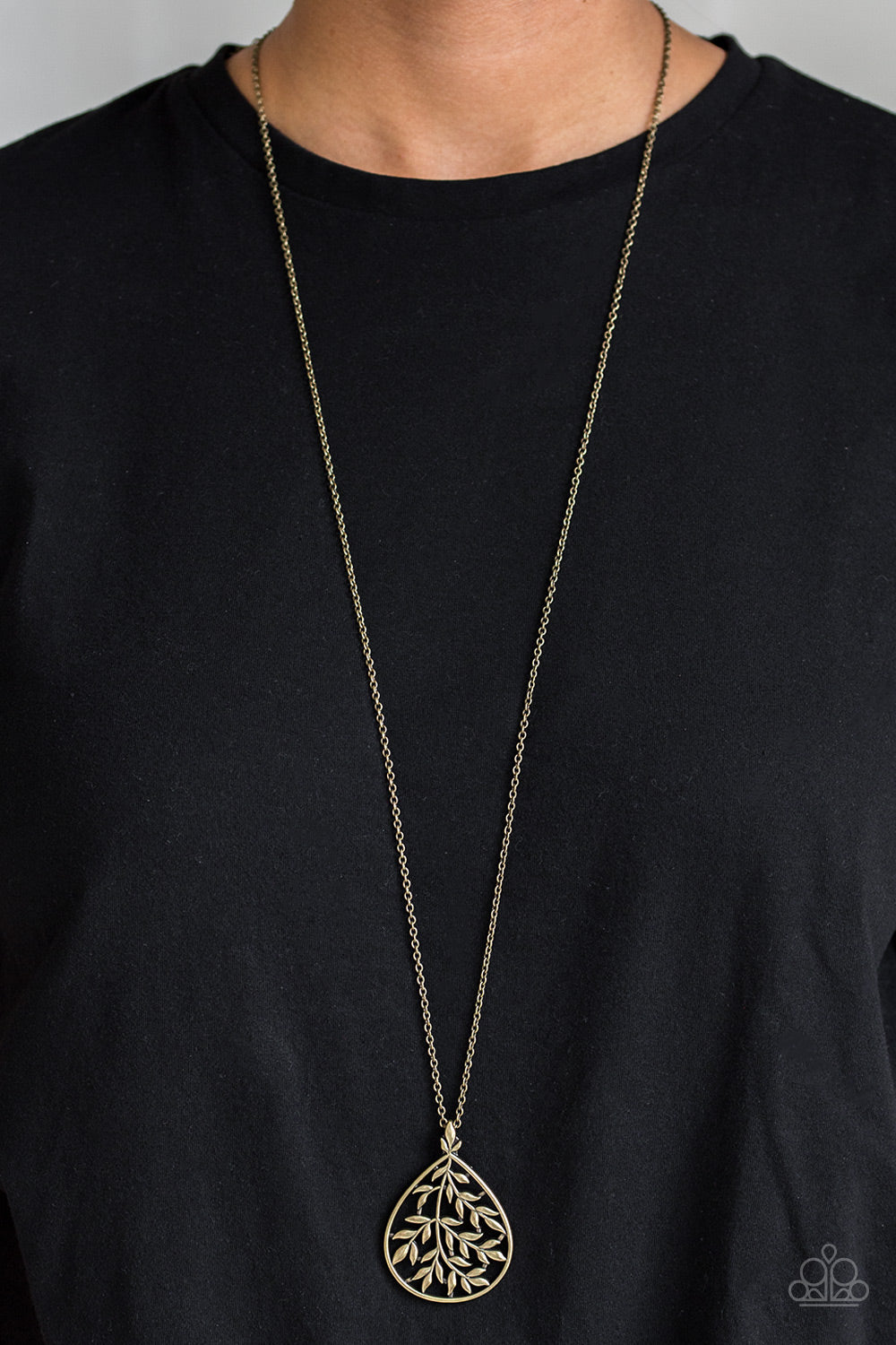 BOUGH Down - Brass Necklace - Paparazzi Accessories