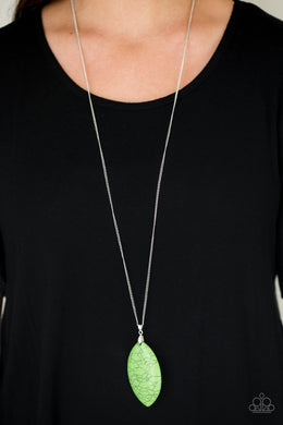 Santa Fe Simplicity - Green Necklace - Paparazzi Accessories