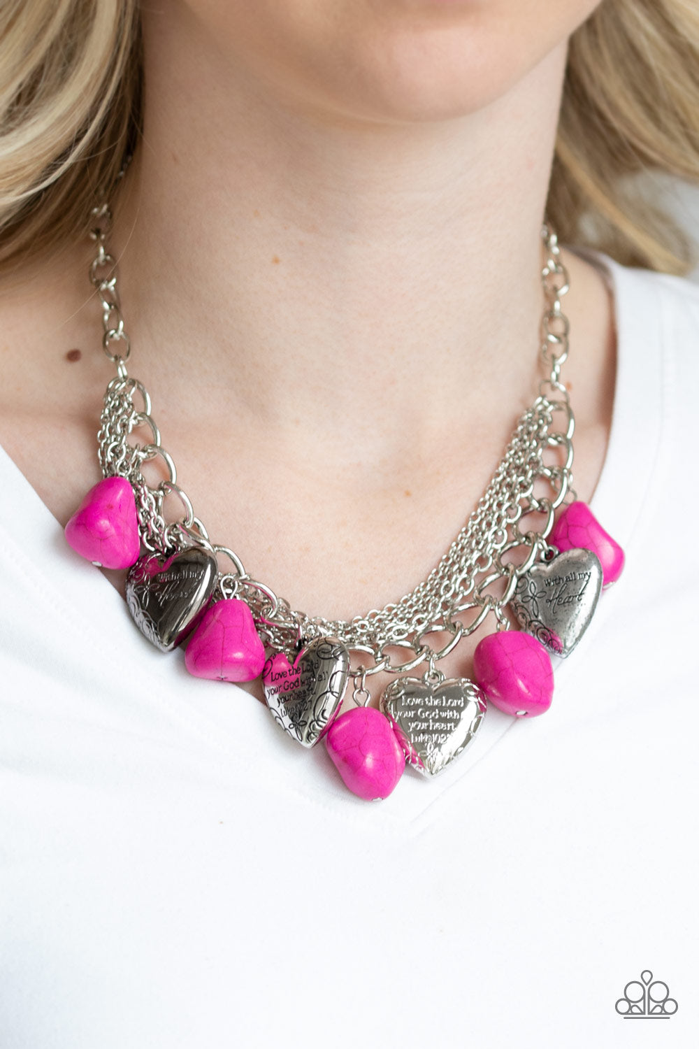 Change Of Heart - Pink Necklace - Paparazzi Accessories