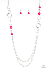 Modern Motley - Pink Necklace - Paparazzi Accessories - Sassysblingandthings