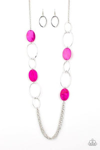 Kaleidoscope Coasts - Pink Necklace - Paparazzi Accessories - Sassysblingandthings