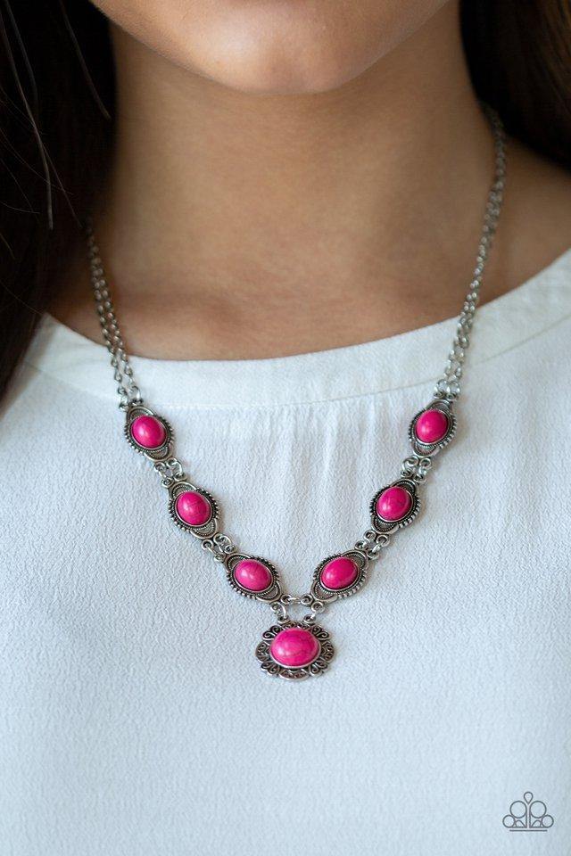 desert-dreamin-pink-necklace-paparazzi-accessories