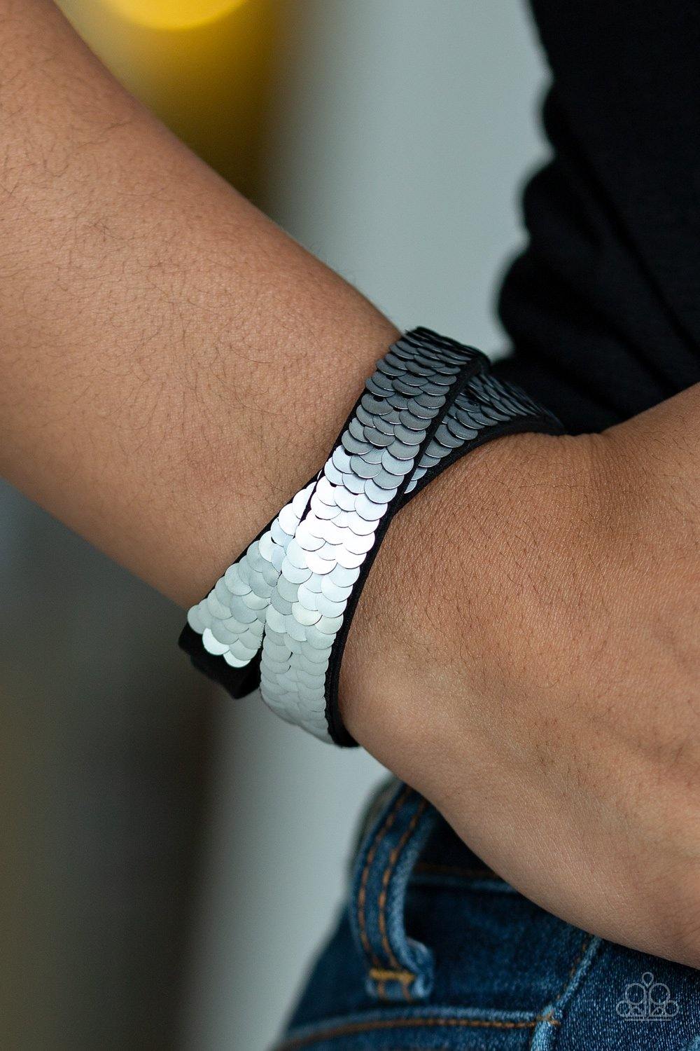 Under The SEQUINS - Silver Bracelet - Paparazzi Accessories - Sassysblingandthings