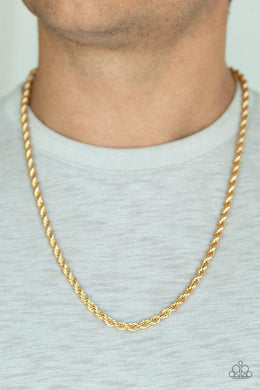double-dribble-gold-necklace-paparazzi-accessories