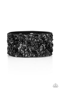 starry-sequins-black-bracelet-paparazzi-accessories
