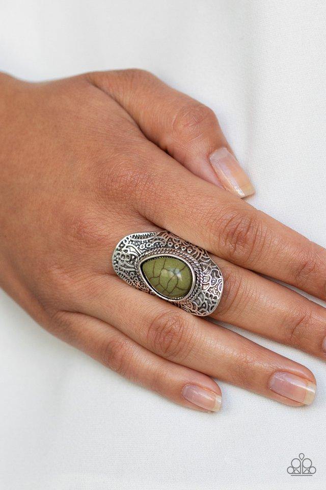 southern-sage-green-ring-paparazzi-accessories