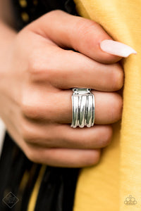 Rough Around The Edges - Silver Ring - Paparazzi Accessories