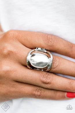 All Shine, All The Time- Silver Ring - Paparazzi Accessories