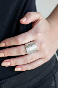 Rippling Rivers - Silver Ring - Paparazzi Accessories