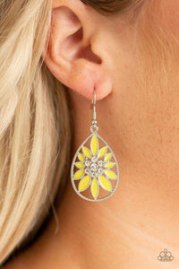 floral-morals-yellow-earrings-paparazzi-accessories
