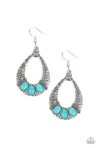 Terra Terrific - Blue Earrings - Paparazzi Accessories - Sassysblingandthings