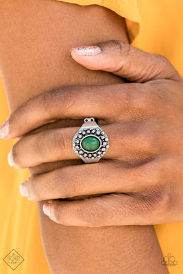Please and Thank You - Green Ring - Paparazzi Accessories