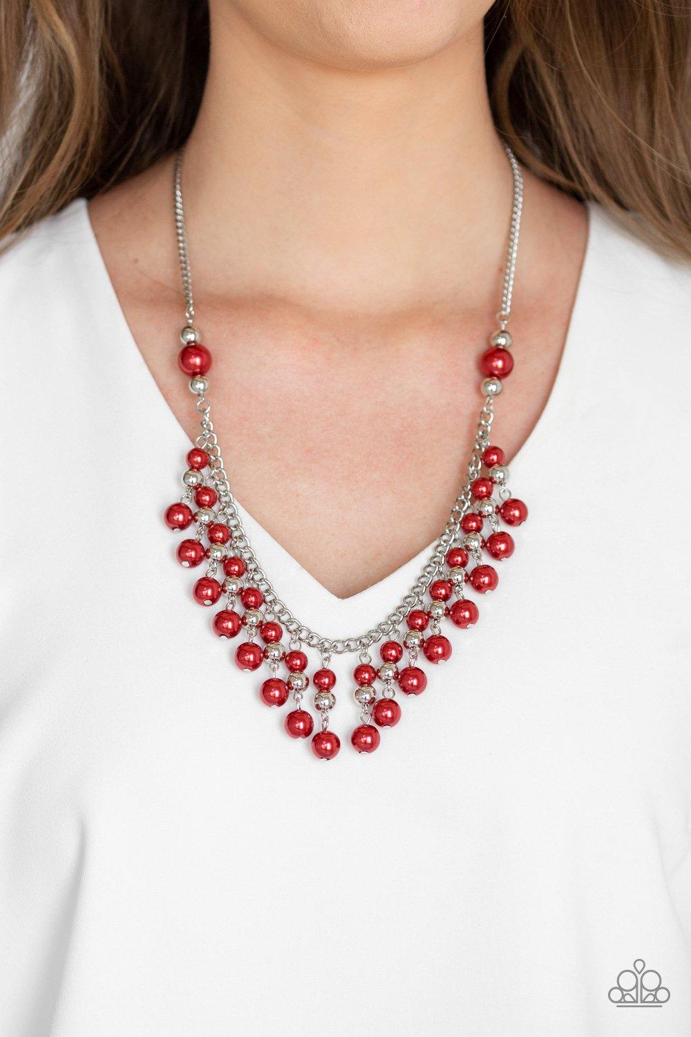 Location, Location, Location! - Red Necklace - Paparazzi Accessories - Sassysblingandthings