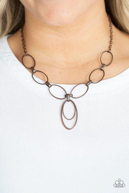 all-oval-town-copper-necklace-paparazzi-accessories