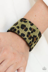cheetah-cabana-green-bracelet-paparazzi-accessories