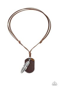 Flying Solo - Brown Necklace - Paparazzi Accessories - Sassysblingandthings