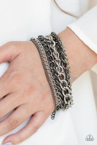 metallic-horizon-black-bracelet-paparazzi-accessories