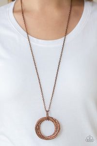 Metal Marathon - Copper Necklace - Paparazzi Accessories