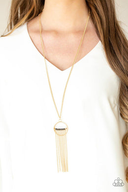 Terra Tassel - Gold Necklace - Paparazzi Accessories - Sassysblingandthings