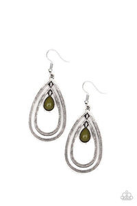 Drops of Color - Green Earrings - Paparazzi Accessories - Sassysblingandthings