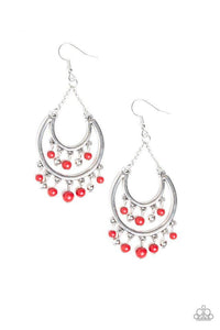 Free-Spirited Spirit - Red Earrings - Paparazzi Accessories - Sassysblingandthings