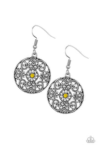rochester-royale-yellow-earrings-paparazzi-accessories