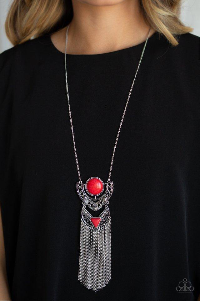 spirit-trek-red-necklace-paparazzi-accessories