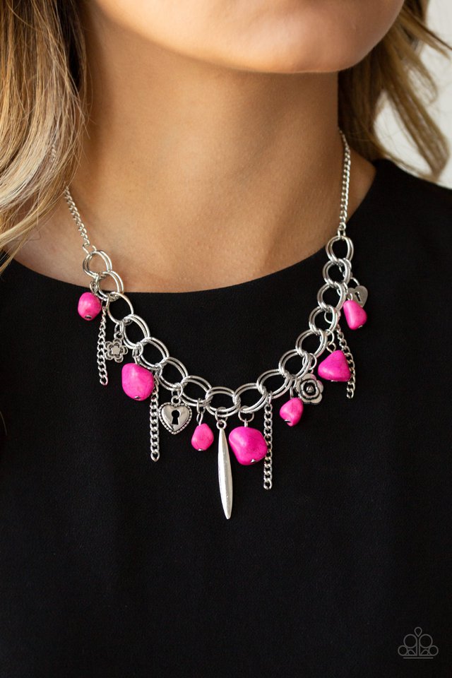 southern-sweetheart-pink-necklace-paparazzi-accessories