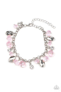 Dazing Dazzle - Pink Bracelet - Paparazzi Accessories - Sassysblingandthings