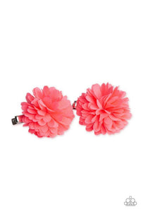 neatly-neon-pink-hair-clip-paparazzi-accessories