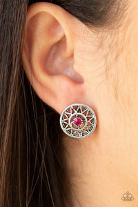 sunlit-splendor-pink-earrings-paparazzi-accessories