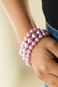 Total PEARL-fection - Purple Bracelet - Paparazzi Accessories