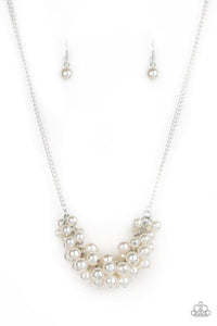Grandiose Glimmer - White Necklace - Paparazzi Accessories - Sassysblingandthings