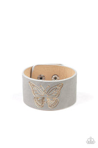 Flirty Flutter - Silver Bracelet - Paparazzi Accessories - Sassysblingandthings