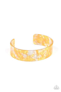 glaze-daze-yellow-bracelet-paparazzi-accessories