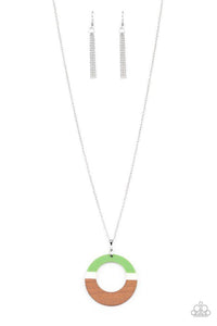 Sail Into The Sunset - Green Necklace - Paparazzi Accessories - Sassysblingandthings