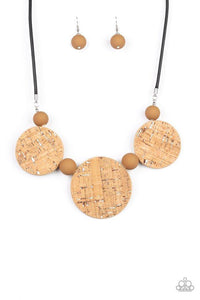 Pop The Cork - White Necklace - Paparazzi Accessories - Sassysblingandthings