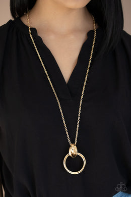 Innovated Idol - Gold Necklace - Paparazzi Accessories