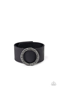 RING Them In - Black Bracelet - Paparazzi Accessories - Sassysblingandthings