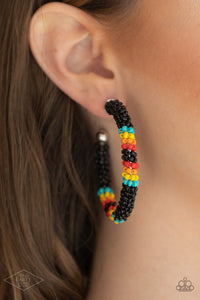 Bodaciously Beaded - Black Earrings - Paparazzi Accessories
