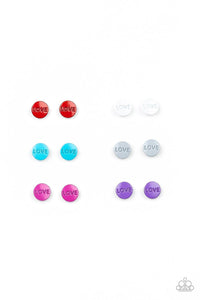 Starlet Shimmer - Kids Earrings P5SS-MTXX-246XX - Paparazzi Accessories - Sassysblingandthings